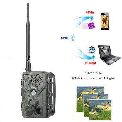 Outdoor 2G MMS Infrared Night Vision Tracking Camera 3PIR Thermal Sensing Surveillance Camera, HC-810M