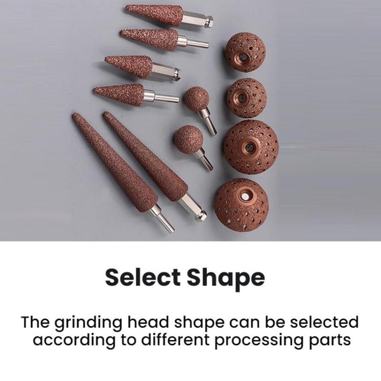 Tire Grinding Head Repair Tool, 40mm Hexagonal Rod For Repairing Defects, 40mm Round Rod For Repairing Defects, 50mm Hexagonal Rod For Repairing Defects, 50mm Round Rod For Repairing Defects, 100mm Hexagonal Rod For Repairing Defects