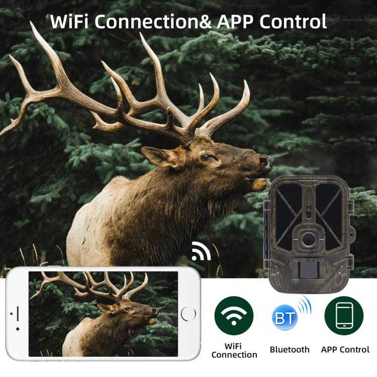 4K 120MP Infrared Hunting Camera Support APP Remote Mobile Viewing Photos / Videos, WiFi940Pro-Li