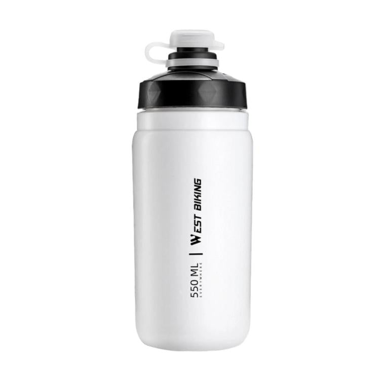 WEST BIKING 550ml Bike Water Bottle for Cycling Leak-Proof Squeeze Design Portable Sports Hydration Bottle, 550ml Yellow, 550ml White, 550ml Whtie Wide, 550ml Yellow Wide