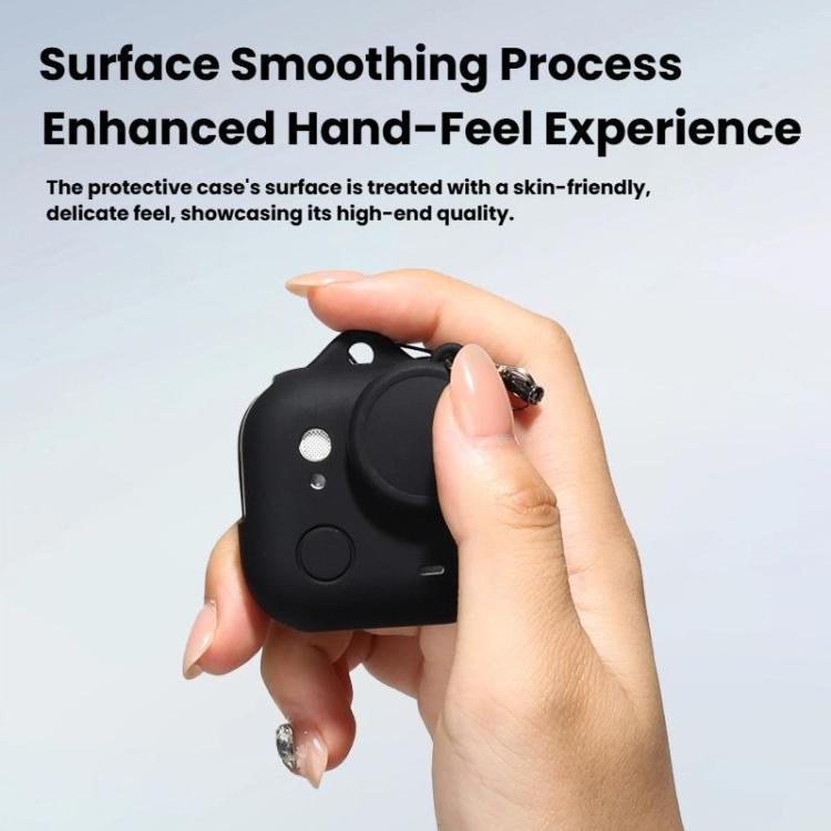 For Insta360 GO Ultra Silicone Case & Lens Cap Set with Lanyard  Anti-Scratch Camera Body Protector, Silicone Case & Lens Cap Set