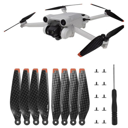 For DJI Mini 3 Pro/4 Pro 6030F Carbon Fiber Noise-reducing Propellers, For Mini 4 Pro/Mini 3 Pro 8pcs