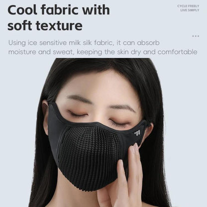WEST BIKING Ice-Silk Cycling Mask Windproof Dustproof Breathable Sports Running Sun Protection Face Cover, One Size