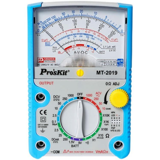 Analog Multimeter 24 Range Mechanical High Precision Universal Meter, ProsKit MT-2019