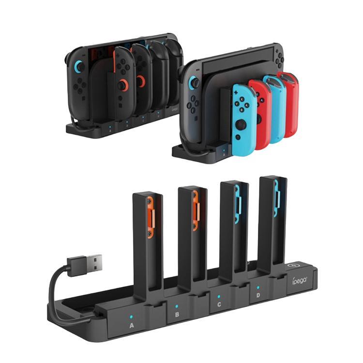 For Nintendo Switch 2/Switch Console Controller ipega 8-in-1 Charging Dock Fast Charging Station, PG-SW2130