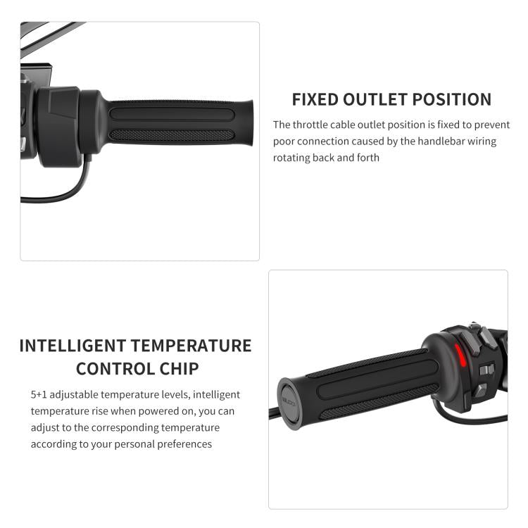 WUPP Integrated ACC Line Motorcycle 6-speed Memory Electric Heating Throttle Handle, CS-1958A2