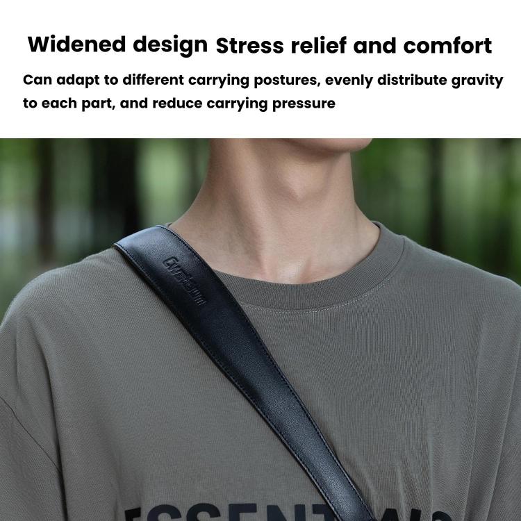 Cwatcun D222 Medium Comfortable DSLR Camera Universal Shoulder Strap Leather Quick Release Strap, D222