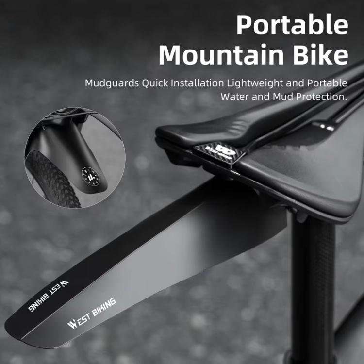 WEST BIKING YP0714043 Bicycle Front And Rear Fenders MTB Mountain Bike Fork Mudguard, YP0714043