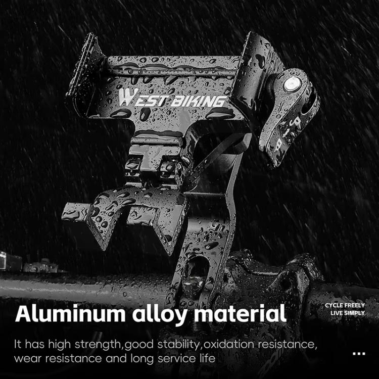 WEST BIKING Bicycle Phone Mount Aluminum Alloy Road / Mountain Bike Navigation Holder, Handlebar Black, Handlebar Silver, Handlebar Red, Stem Black, Stem Silver, Stem Red