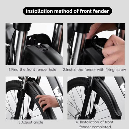 WEST BIKING Quick-Release Mountain Bike Fenders Set Reflective Front & Rear Mudguards for MTB