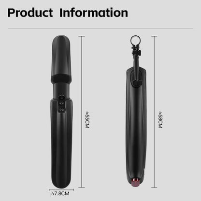 WEST BIKING Quick-Release Mountain Bike Fenders Set Reflective Front & Rear Mudguards for MTB