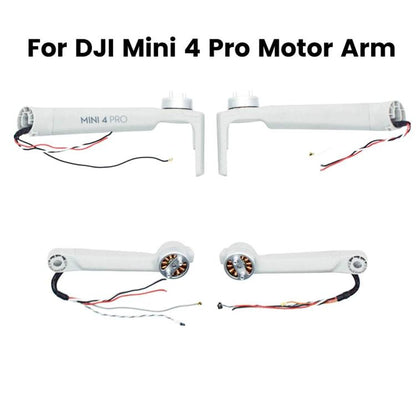 For DJI Mini 4 Pro Drones Arm With Motor Repair Parts, Left Front, Right Front, Left Rear, Right Rear