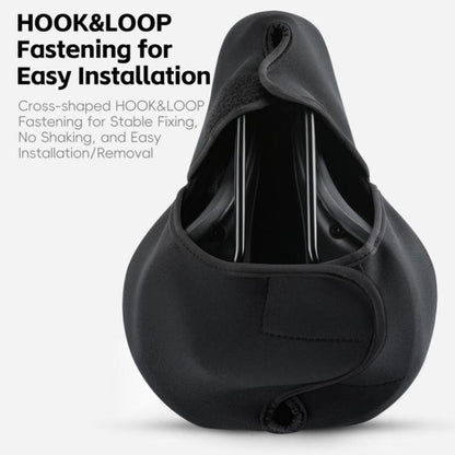 WEST BIKING YP0801259-260 Universal Heat Dissipating Inflatable Bicycle Seat Cover Cycling Mountain Bike Airbag Seat Cover, Small, Large