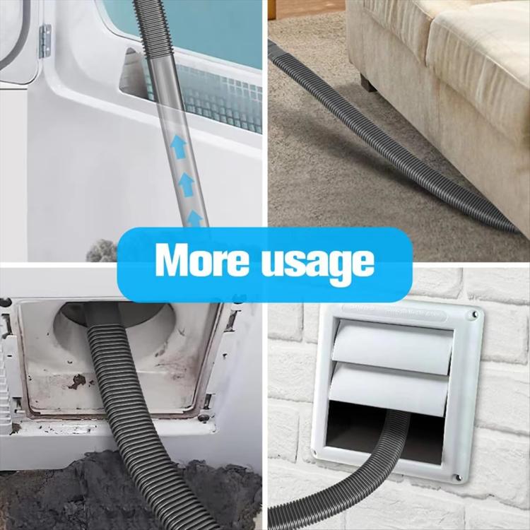 Vacuum Cleaner Hose Kit For Dryer Vent Cleaning Flexible Flat Tubing Accessory, 32mm Diameter, 35mm Diameter, 32mm/35mm Diameter