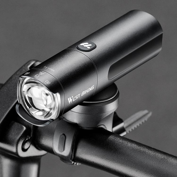 WEST BIKING Bicycle High-Brightness Rechargeable Headlight With Power Reminder Rotatable Function, 600 Lumens, 800 Lumens
