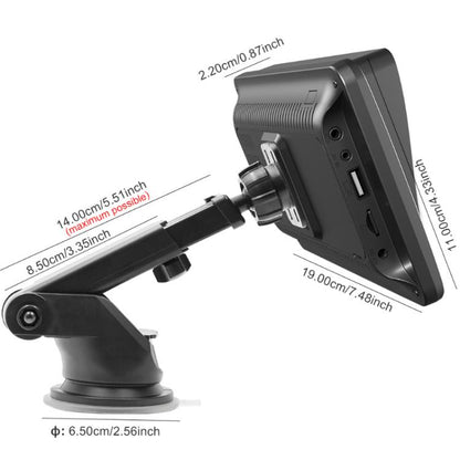 7-inch HD  Touch Screen + HD 8-light Reversing Image Wireless Carplay Car MP5 Player, X5300 With 8-light Camera