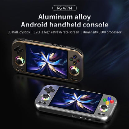 ANBERNIC RG 477M  Android 14 Handheld Game Console With Aluminum Alloy Body, 4.7-Inch LTPS In-Cell Touch Screen, 3D Hall Joystick & Self-Developed AI Assistant, 128G, 256G