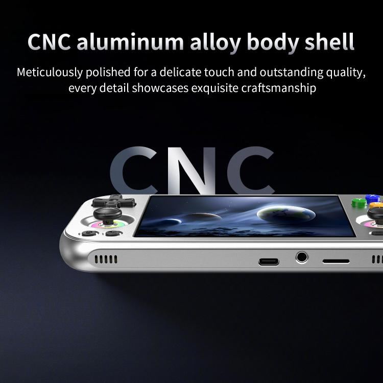 ANBERNIC RG 477M  Android 14 Handheld Game Console With Aluminum Alloy Body, 4.7-Inch LTPS In-Cell Touch Screen, 3D Hall Joystick & Self-Developed AI Assistant, 128G, 256G