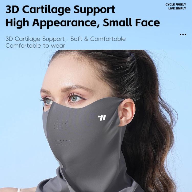 WEST BIKING Full-Face Neck Protection Sun Mask Ice-Silk UV-Protective Face Cover UV-Blocking Cycling Mask, One Size