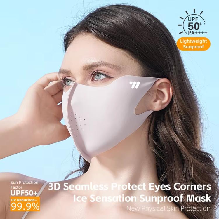 WEST BIKING UPF50+ 3D Seamless Ice-Silk Breathable Eye-Corner Ventilated Face Mask UV Protection Mask, One Size