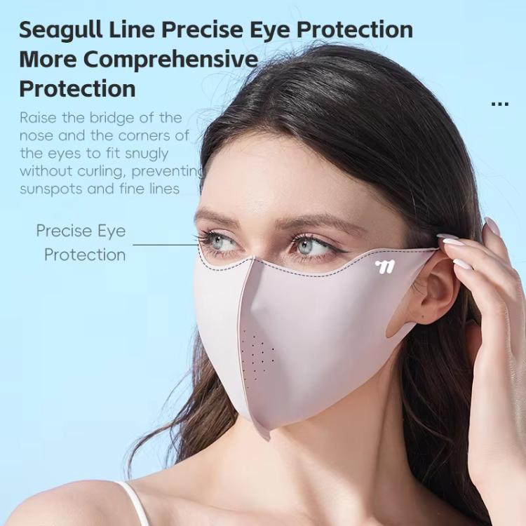 WEST BIKING UPF50+ 3D Seamless Ice-Silk Breathable Eye-Corner Ventilated Face Mask UV Protection Mask, One Size
