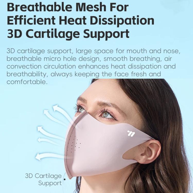 WEST BIKING UPF50+ 3D Seamless Ice-Silk Breathable Eye-Corner Ventilated Face Mask UV Protection Mask, One Size