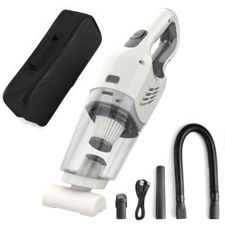 Car-mounted High-power Strong Suction Cordless Vacuum Cleaner, White 5500PA, White Brushless 12000PA