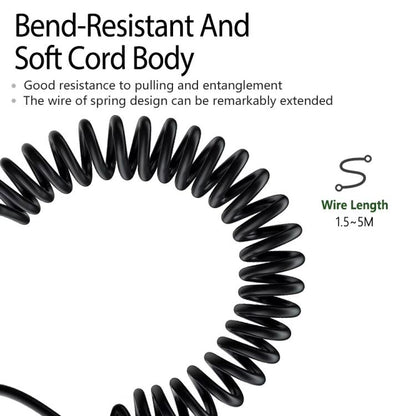 2.5mm To 3.5mm+6.35mm Plug 1.5m Spring-Loaded Headphone Cable,For Sennheiser HD6 / HD8 / HD7 / HD598, ZS0245