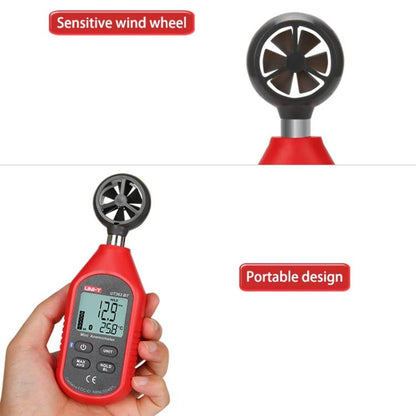 Digital Anemometer Wind Speed Meter 12-Level Dynamic Indicator, UNI-T UT363, UNI-T UT363BT
