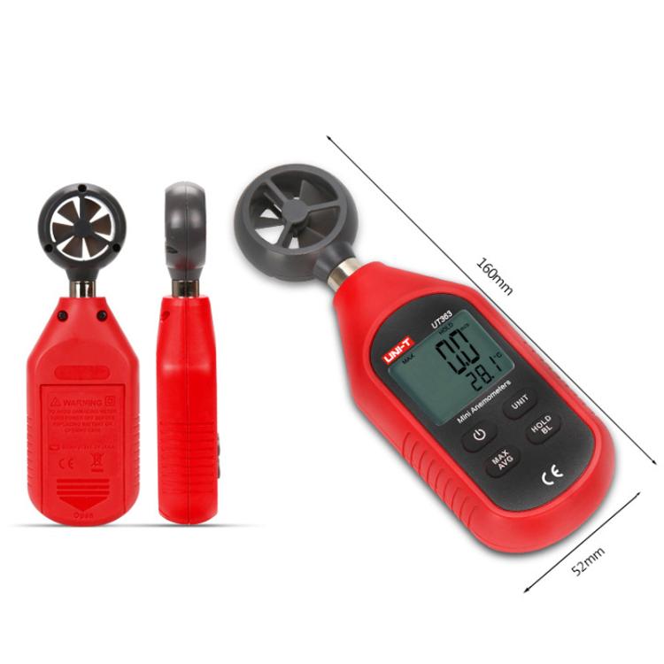 Digital Anemometer Wind Speed Meter 12-Level Dynamic Indicator, UNI-T UT363, UNI-T UT363BT