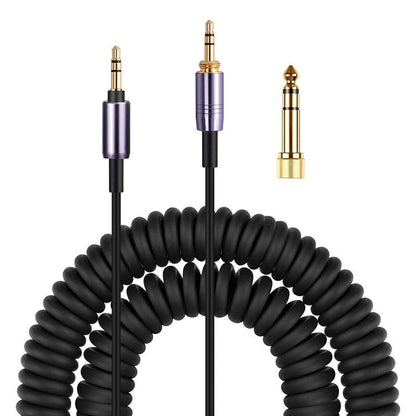 Headphone Spring Audio Cable, For Sony WH-1000XM3 / WH-1000XM2 / WH-1000XM4 / WH-H900N / WH-H800, 1.5m Spring