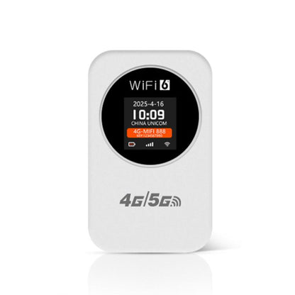 4G/5G Portable WiFi Hotspot 300Mbps Mobile Router With Time Display, 3000mAh Built-In Battery, Asia Edition, Eurasian Edition