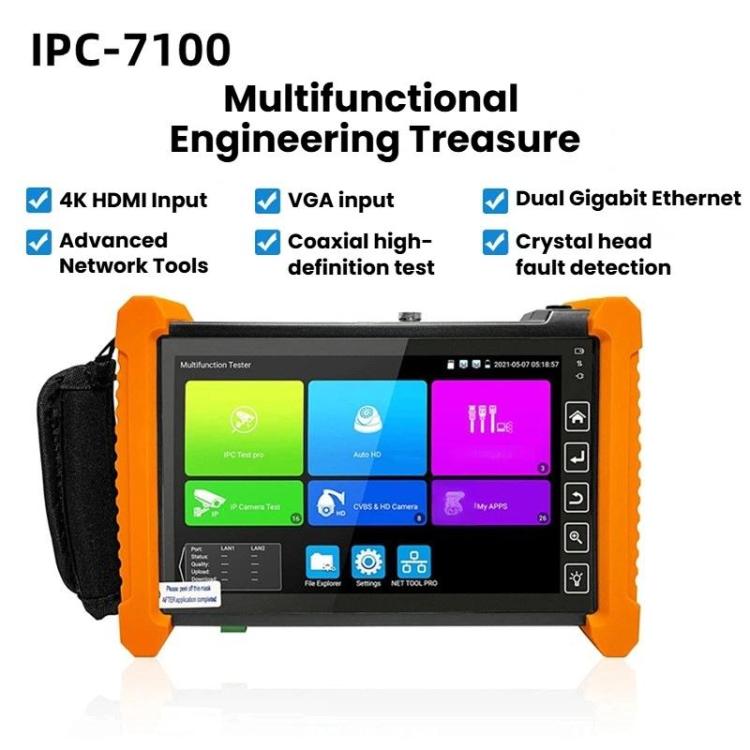 IPC-7100 Video Surveillance Tester Multi-Functional Engineering Tester, US Plug, EU Plug, UK Plug, AU Plug