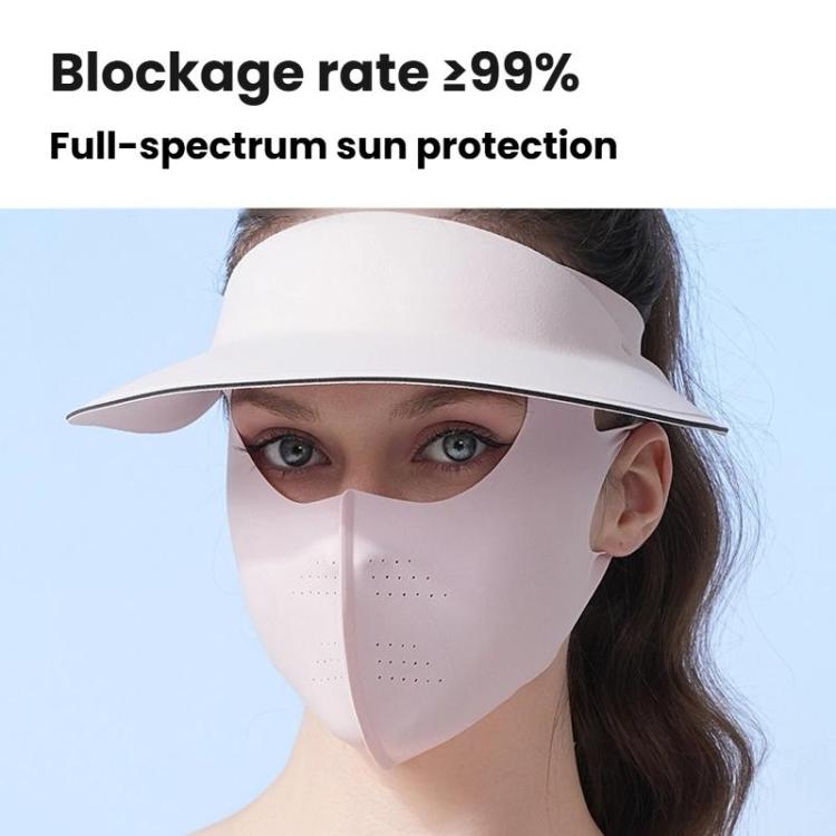 WEST BIKING 2 In 1 Outdoor Sports Sun Protection Mask UV-Blocking Sun Hat Cycling Breathable Face Cover, One Size