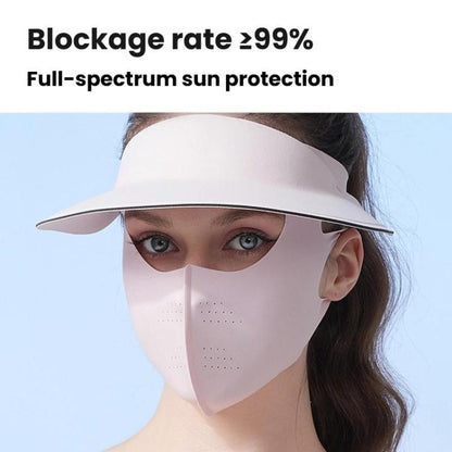 WEST BIKING 2 In 1 Outdoor Sports Sun Protection Mask UV-Blocking Sun Hat Cycling Breathable Face Cover, One Size