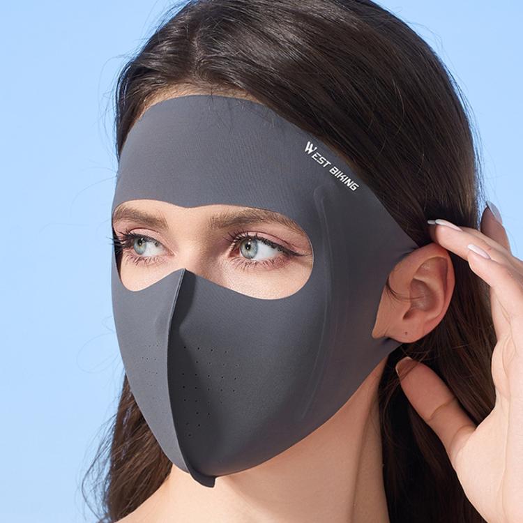 WEST BIKING Sports Cycling Face Mask Ice Silk Breathable Sun Protection Mask, One Size