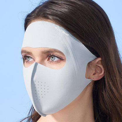 WEST BIKING Sports Cycling Face Mask Ice Silk Breathable Sun Protection Mask, One Size