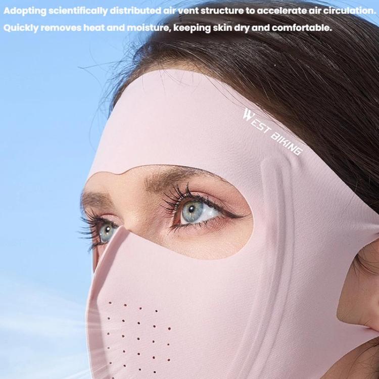 WEST BIKING Sports Cycling Face Mask Ice Silk Breathable Sun Protection Mask, One Size
