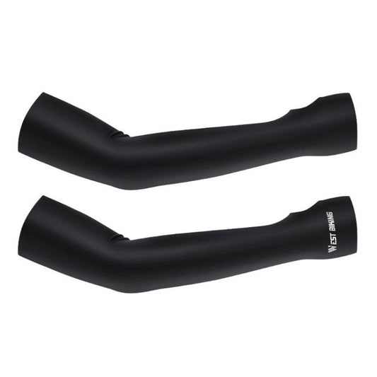 WEST BIKING 1pair Outdoor Cycling Ice Silk UV-Protective Arm Sleeves Fishing Travel Arm Protection Ice Sleeves