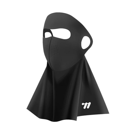 WEST BIKING Breathable Moisture-Wicking Quick-Dry Full-Face Sun Protection Mask Outdoor Cycling Sports Ice-Silk Neck Bib, One Size