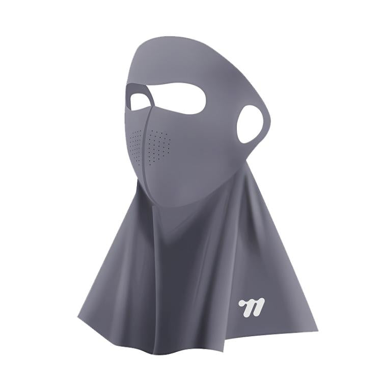 WEST BIKING Breathable Moisture-Wicking Quick-Dry Full-Face Sun Protection Mask Outdoor Cycling Sports Ice-Silk Neck Bib, One Size