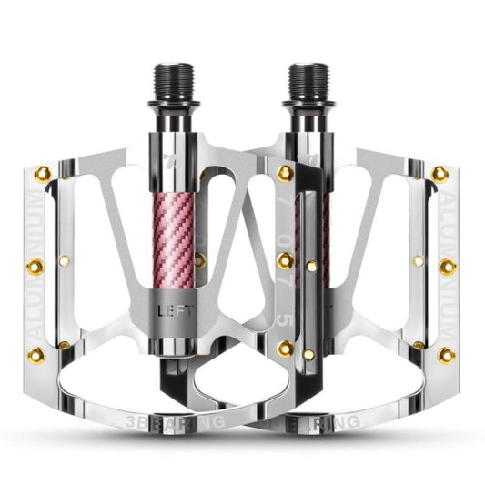 WEST BIKING 1pair Colorful Electroplated Bicycle Pedals 3 Bearing Aluminum Alloy Mountain / Road Bike Pedals
