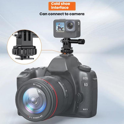 VRIG AC24 1/4 Cold Shoe Mount to Action Camera Adapter Cold Shoe Base F External Camera Tripod