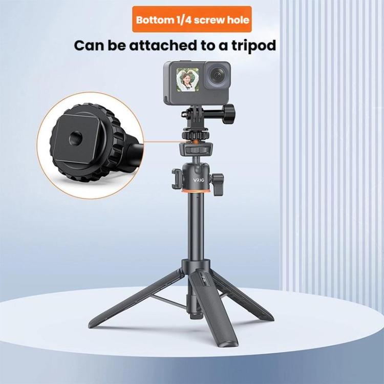 VRIG AC24 1/4 Cold Shoe Mount to Action Camera Adapter Cold Shoe Base F External Camera Tripod