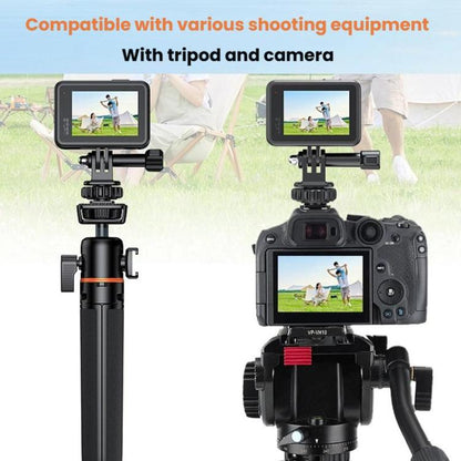 VRIG AC24 1/4 Cold Shoe Mount to Action Camera Adapter Cold Shoe Base F External Camera Tripod
