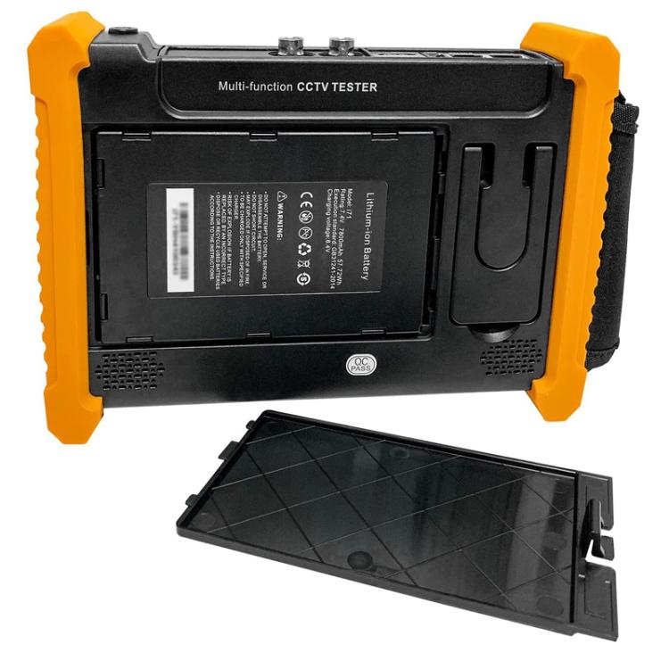 IPC-7200 7 Inch Network Coaxial AHD/CVI/TVI/SDI Video Surveillance Tester, US Plug, EU Plug, UK Plug, AU Plug