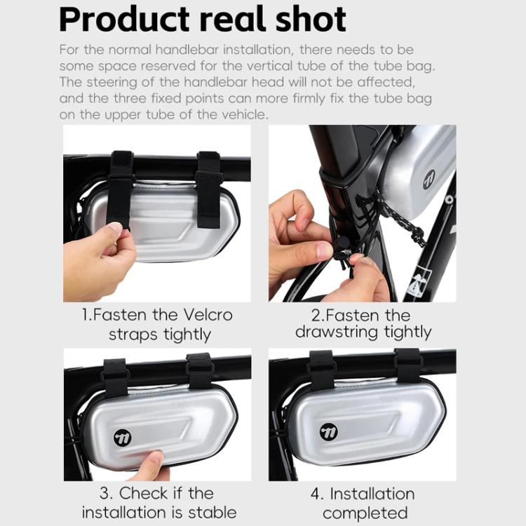 WEST BIKING Bicycle Glasses Hard Case Storage Bag Top Tube Bag Portable Crossbar Bag, YP0719454