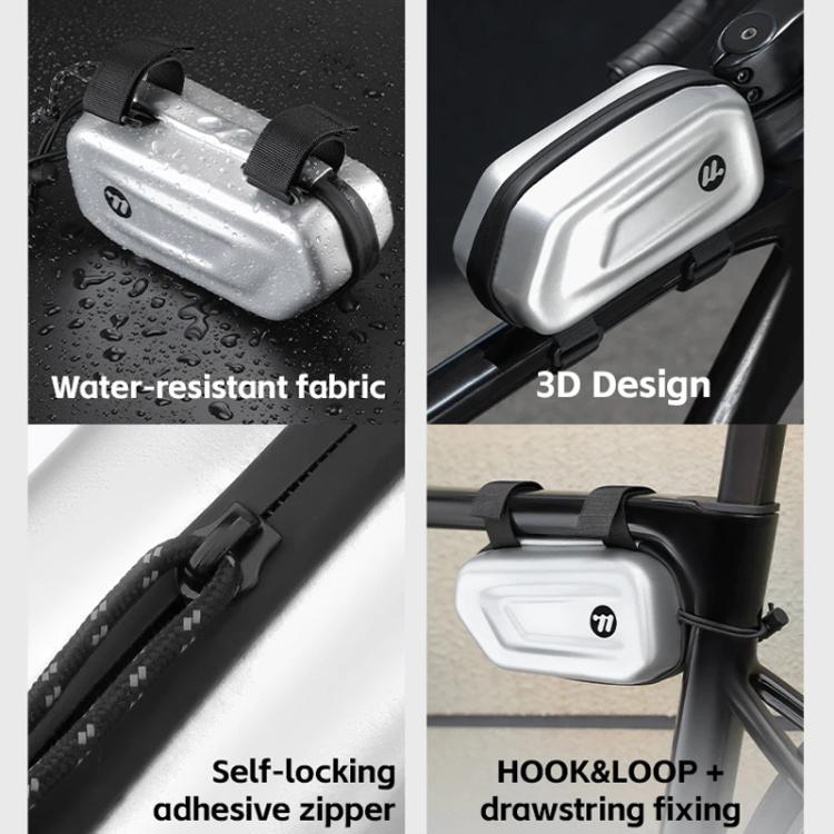 WEST BIKING Bicycle Glasses Hard Case Storage Bag Top Tube Bag Portable Crossbar Bag, YP0719454