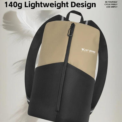 WEST BIKING Bicycle Riding Backpack Reflective Warning Outdoor Lightweight Portable Shoulder Bag