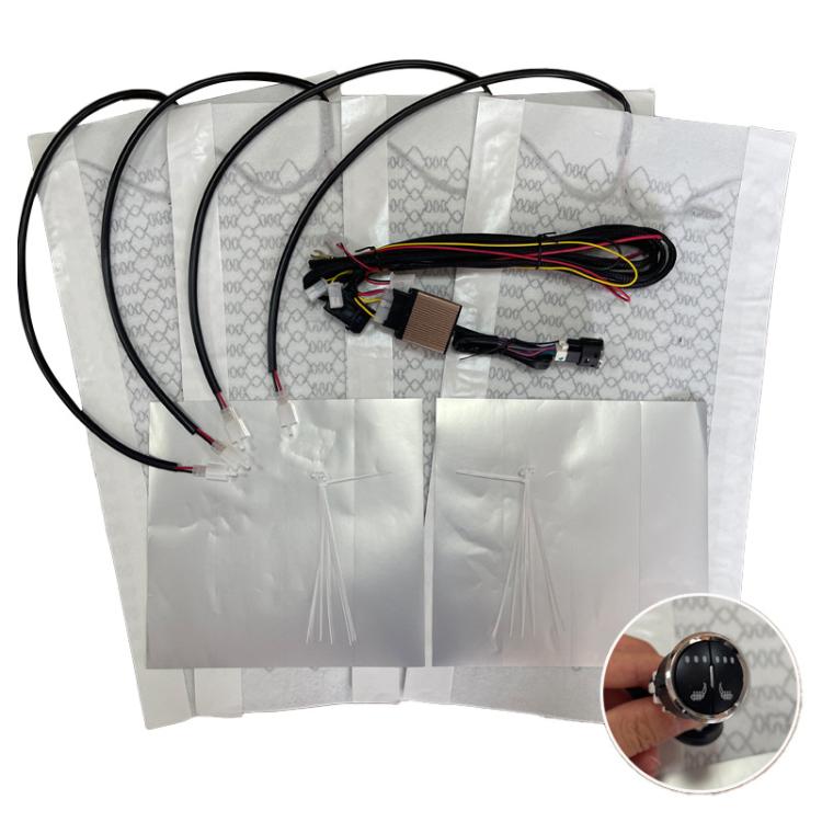 12V Universal Winter Car Seat Heating Pad, Set 2: 2-gear + Single Seat (2 Heating Pads), Set 2: 2-gear + 2 Seats (4 Heating Pads), Set 3: 3-gear + 2 Seats (4 Heating Pads), Set 5: 3-gear + Single Seat (2 Heating Pads)